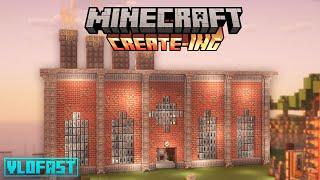 I made a STEEL FACTORY fully automated with the Create Mod in Minecraft!