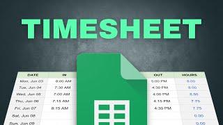 How to Make an Employee Timesheet in Google Sheets