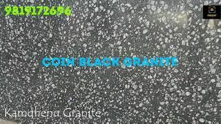 Coin Black Granite