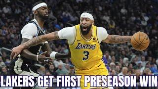 Lakers Get Their First Preseason Win Vs Bucks