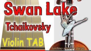 Swan Lake - Tchaikovsky - Violin - Play Along Tab Tutorial