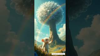 Monkey grows an ice tree in summer and then puts the ice in the pool  #ai #farmer #monkey #pigeon