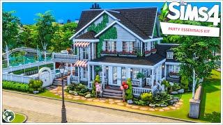 Sorority House  The Sims 4 Party Essentials Speed Build No CC