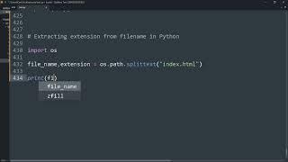 Use Python in extracting destination and file names !