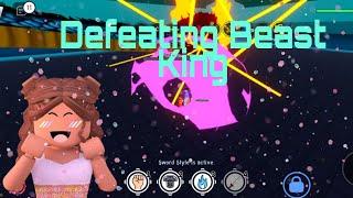 Defeating Dimension 3 Boss - Beast King with 3 Hits  // Anime Fighting Simulator