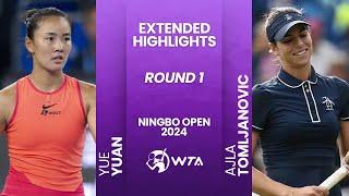 Yue Yuan vs Ajla Tomljanovic | R1 Ningbo Open 2024 | #WTA Highlights