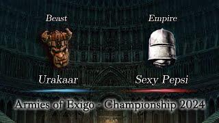 Urakaar vs Sexy Pepsi - Armies of Exigo Championship 2024