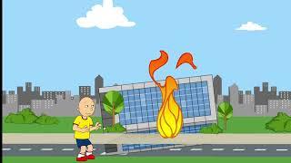 Caillou Destroys Office/Grounded (FIRST WRAPPER OFFLINE VIDEO)