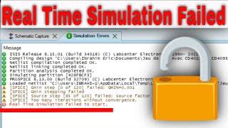 Real Time Simulation Failed To Start : Best way to solve the problem on Proteus 8 !