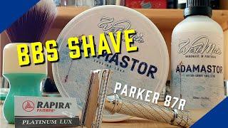  BBS shave with West Man Shaving and Parker 87R - Adamastor and Yaqi Surf 22mm 