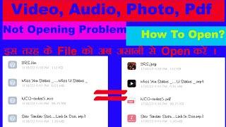 Fix Unknown File Format|| Corrupted Files Recover|| File Open Issue|| Unknown File From Sdcard|| Mob