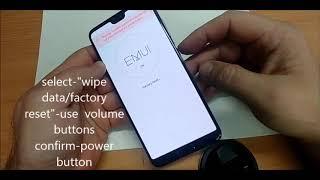 Huawei p20 pro factory reset