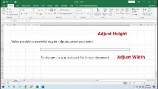 Shortcut Key to Adjust Row & Column Height & Width in MS Excel