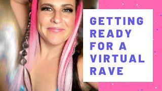 Get Ready With Me - Rave Makeup and Festival Braids | Feed-in French Braid and Face Glitter Tutorial