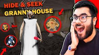  TOM,  JERRY & SPIKE Multiplayer Ft. GRANNY  | HIDE & SEEK in Granny's HOUSE | Funny | Hitesh KS