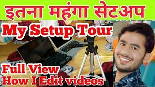 My Setup Tour - Mobile Techno Guru || How I edit my videos || very costly setup