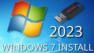 How to install windows 7 in 2023