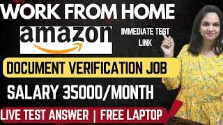 Amazon KYC job|Live Test Answers|Work From  Home Jobs| Online jobs at Home|