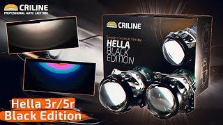 Биксеноновые линзы Hella 3R / 5R Black Edition