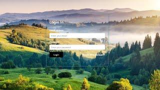 How to create login page with background image in html css bootstrap 5