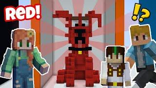 Building with Only RED! Minecraft Guess The Build Holiday Edition