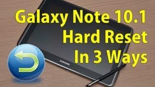 Galaxy Note 10.1 - Hard (Factory) Reset (3 Ways)