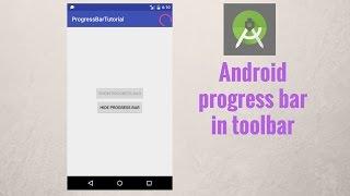 Android progress bar toolbar