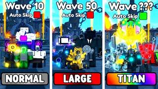 NORMAL VS LARGE VS TITAN UNITS (Toilet Tower Defense)