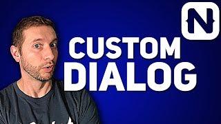 Custom Dialog in NativeScript | Tutorial