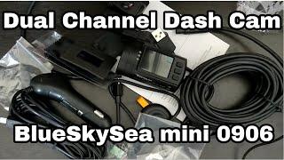 Unboxing Dual Channel Dash Camera Blueskysea mini 0906 | High quality Dash camera | Best dash camera