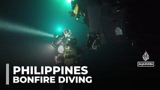 Philippines bonfire diving: Push to boost tourism with new trend