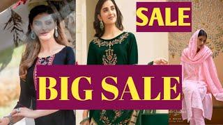 #Trend zone shopping .        designer kurtis पर भारी छूट और साथ में पाए फ्री फ्र__। stock clearance