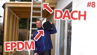 EPDM aufs Flachdach | DIY Schuppen Tag 8