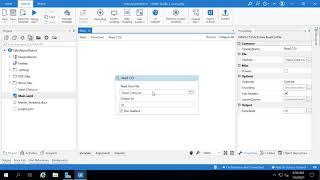 UiPath Studio - Read data from CSV file