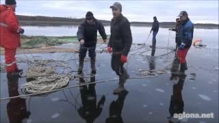 НЕВОД ЗИМОЙ -ЛАТВИЯ  Капиньское озеро Аглонский край