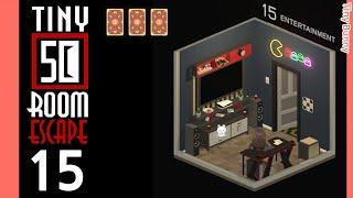 50 Tiny Room Escape 15 Entertainment Walkthrough (3 Cards)