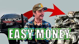 How I Flip Boat Motors for Cash to PAY MY BILLS! (Side Hustle)