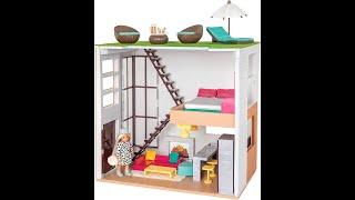 LORI DOLLHOUSE WITH ACCESSORIES & MINI DOLL SET.