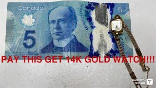 How I bought a 14k solid gold watch for $5
