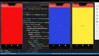 How do I set the background color of my main screen in Flutter | Flutter Background Color in Layouts