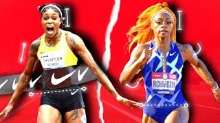 Elaine Thompson Vs Sha'Carri Richardson (TECHNIQUE ANALYSIS)
