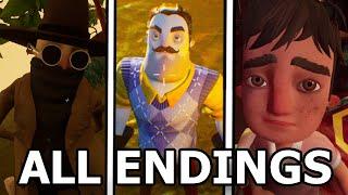 Hello Neighbor 2 - All Ending (True Ending, Detective Ending, Neighbor Ending, Secret Ending)