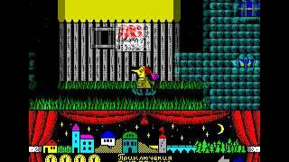 [ZX Spectrum] Buratino's Adventures (Copper Feet, game, 1993)