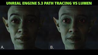 Unreal Engine 5.3 Path Tracing vs Lumen