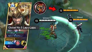 NEW UPDATE: LAPU LAPU NEW UPDATED ONE SHOT BUILD THAT YOU MUST TRY!! (wtf insane damage)