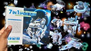 || 7 in 1 Solar ‍Rechargeable ‍Space ‍Fleet Set || Review And Unboxing || Indian Toy Store ||