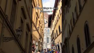 "6 FREE Things to Do in Florence, Italy  | Budget-Friendly Travel Guide!"#shorts