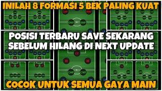 INILAH 8 FORMASI 5 BEK TERBAIK PALING LANGKA DAN UNIK DI EFOOTBALL 2023