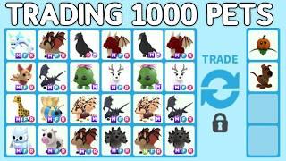 TRADING 1000 PETS IN ADOPT ME!