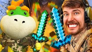 Bowser Jr Plays Minecraft: MrBeast’s Battle Royale! ($100,000)